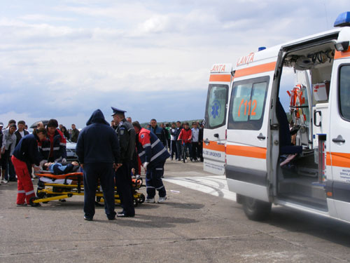 Foto accident Baia Mare - aeroport